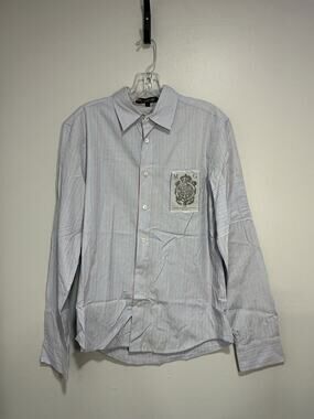 Morphine Generation Mens Button Down Stripped long sleeve Small